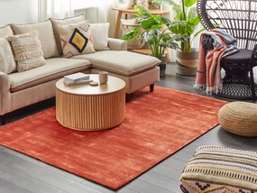 Narancssárga rövid szálú szőnyeg 160 x 230 cm GESI II  Beliani