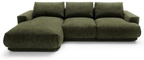 Sarokkanapé Dita (B) (sötétzöld + fekete). 1100319