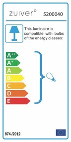Moody fehér asztali lámpa - Zuiver