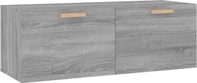 vidaXL szürke sonoma színű szerelt fa faliszekrény 100 x 36,5 x 35 cm