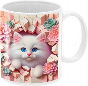 Macska Bögre Cicás Gyönyörű Színes Bögre Ajándék Születésnapra