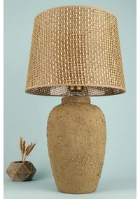 Asztali lámpa RAMZES 1xE27/40W/230V barna