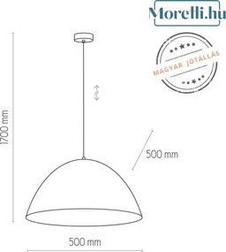 Függeszték Fekete FARO TK LIGHTING 6006