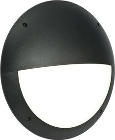 ENDON 55690 SERAN Modern Kültéri Fali Lámpa Matt Fekete, Opál LED IP44
