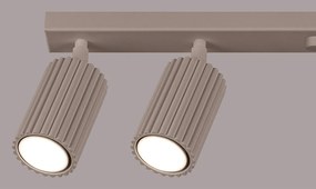 Szürkésbarna fém spotlámpa 6,5x117 cm Gleam – Sollux