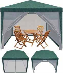 Kerti Pavilon Sátor Kereskedelmi 3X3M Kerti Pavilon Szúnyogháló 4 Fal