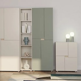 Gardróbszekrény 4 ajtós kivitelben, 60 cm méretben LENS