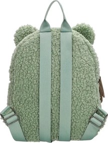 Zöld bolyhos gyerek hátizsák „Winnie”