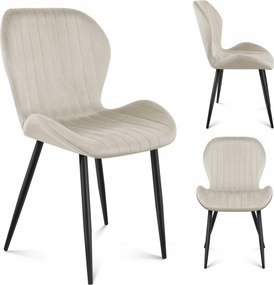 Loft velúr szék Mark Adler bézs étkező nappali szék íróasztalhoz