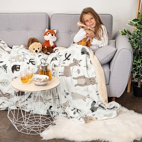 4Home Nordic Friends gyapjú hatású pléd, 150 x 200 cm