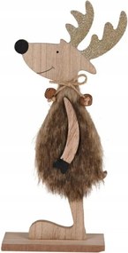 Rénszarvas Karácsonyi Figura, balra néző, Barna