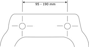 WENKO 22402100-WC ülőke SAMOS 44,5x37,5 cm szürke/ezüst