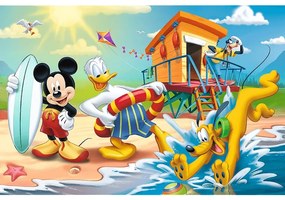 Trefl Puzzle Mickey egér a tengerparton, 60 darab