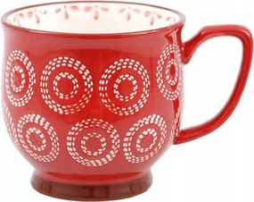 Karácsonyi Bögre Nagy 330ml piros kő bögre karácsonyi ajándék