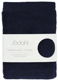 Sötétkék frottír pamut törölköző 50x100 cm Comfort – Södahl