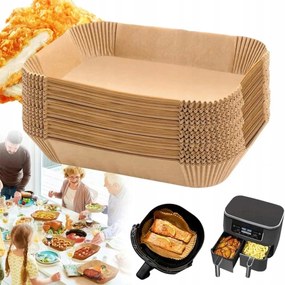 Air Fryer Zsírmentes Olajsütő Papírbetét 22 x 14 cm 200 Db