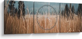 Kép - réti növényzet részlete (órával) (90x30 cm)