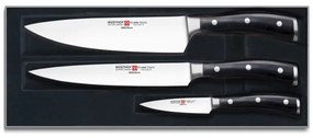 Wüsthof - Konyhai kés készlet CLASSIC IKON 3 db fekete