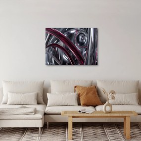 Szürke absztrakció kép (70x50 cm)