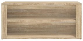 sonoma tölgy színű szerelt fa cipőtartó 100x35x45 cm
