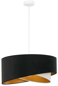 Brilagi - LED Csillár zsinóron LYRA 1xE27/15W/230V fekete/krémes/arany