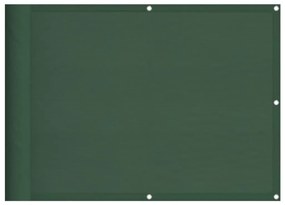 sötétzöld 100% oxford poliészter erkélyparaván 75 x 700 cm