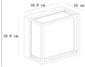 Lucide 15801/10/30 - LED Kültéri fali lámpa SINGA LED/10W/230V IP54