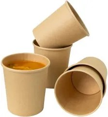 Bögreі eldobható papír leves 750ml 500db Bio Tartós Ebéd