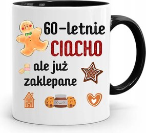 Születésnapra 60 60-es 60-as Bögre Fekete Ajándék fényképes nyomattal