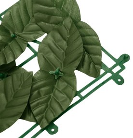 sötétzöld leveles belátás elleni erkélyparaván 300 x 150 cm