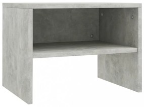 2 db betonszürke szerelt fa éjjeliszekrény 40 x 30 x 30 cm