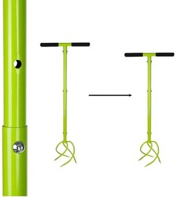 Ruční zahradní kultivátor pro kypření a provzdušňování půdy