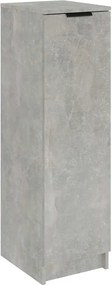 vidaXL betonszürke szerelt fa cipősszekrény 30 x 35 x 100 cm