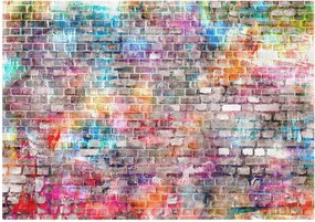 Fotótapéta tégla fal graffiti fotótapéta 208 x 146