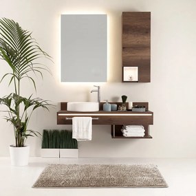 Bézs fürdőszobai kilépő 70x120 cm Bati – Restilo