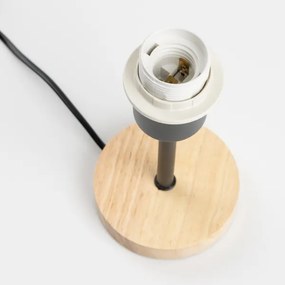 Brilagi - BOBO WOOD asztali lámpa 1xE27/25W/230V tölgy/fekete/fehér/zöld/dzsungel