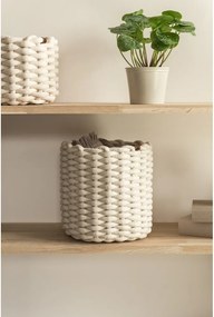 Textil tárolókosár ø 25x25 cm Peach Skin Round M – Bigso