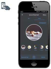 Okos kültéri lámpaoszlop sötétszürke 45 cm, WiFi P45-tel - Malios