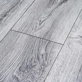 W-STEP laminált padló, fehér tölgy mintás, 1220x200x8 mm, AC4