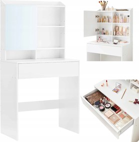 Sminktükör fésülködőasztal Fiók állítható polcok Modern Glamour