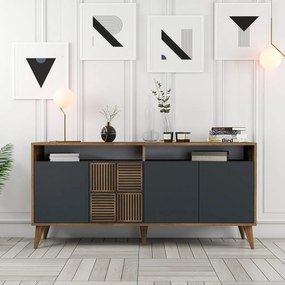 Milan 160 - Walnut, Anthracite