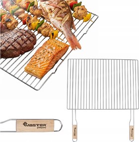 Grillrács Húsok, Halak Grillezéséhez MG252 54X38 CM