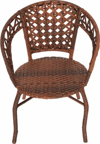 Kerti rattanszett 1+2, barna, JARUB