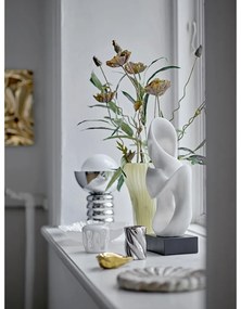 Ezüstszínű asztali lámpa üveg búrával (magasság 32 cm) Spike – Bloomingville