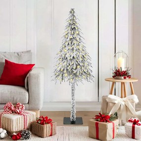 Karácsonyfa LED -es lámpákkal Fehér 120 cm PE