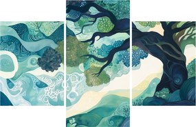 Kép – Az életfa zöld lombkoronája (90x60 cm)