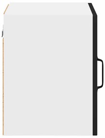 Fali konyhaszekrény polcokkal Fekete 40 x 31 x 40 cm Faanyag