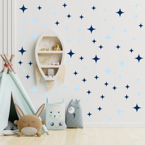 PIPPER. Textil falmatrica "Csillagok" Szín: Sötétkék