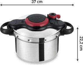 Kukta típusú rozsdamentes acél edény 6 l Clipso Minut Easy P4620768 – Tefal