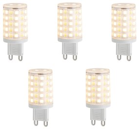 5 darabos Smart G9 szabályozható LED izzókészlet, átlátszó, 2,5W, 250 lm, 2700-6500K